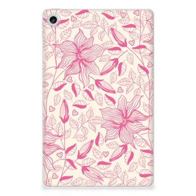 Lenovo Tab M10 Plus (3e generatie) | Siliconen hoesje | Pink Flowers