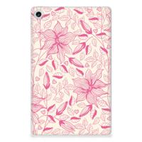 Lenovo Tab M10 Plus (3e generatie) | Siliconen hoesje | Pink Flowers