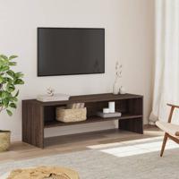 Tv-meubel 120x40x40 cm bewerkt hout bruin eikenkleurig - thumbnail