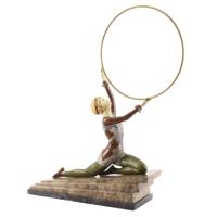 A COLD PAINTED BRONZE SCULPTURE CALLED "ECSTASY"