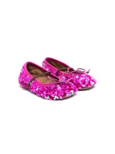 Pèpè sequin ballerina shoes - Rose