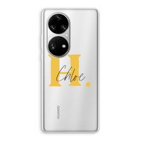 Amber Script: Huawei P50 Pro Transparant Hoesje