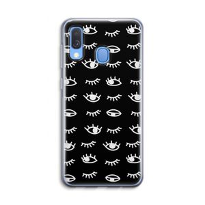 Eye pattern #3: Samsung Galaxy A40 Transparant Hoesje