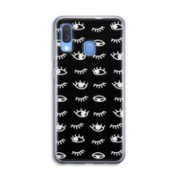 Eye pattern #3: Samsung Galaxy A40 Transparant Hoesje