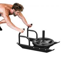 VEVOR Gewichtsslee Power Sled, Fitness Krachttrainingslee om de snelheid te verbeteren bij atletische oefeningen, Fitnessapparaat met handvat, Compatibel met 25/51 mm gewichtsschijven