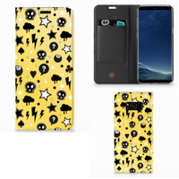 Mobiel BookCase Samsung Galaxy S8 Plus Punk Geel - thumbnail