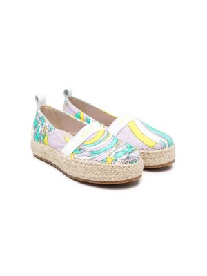 PUCCI Junior espadrilles à imprimé tourbillon - Violet