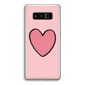 Hartje: Samsung Galaxy Note 8 Transparant Hoesje