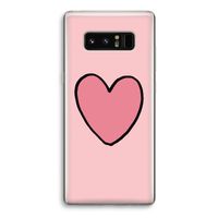 Hartje: Samsung Galaxy Note 8 Transparant Hoesje