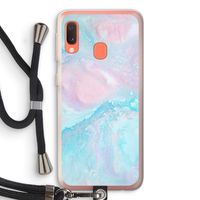 Fantasie pastel: Samsung Galaxy A20e Transparant Hoesje met koord