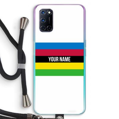 WK Wielrennen: Oppo A52 Transparant Hoesje met koord