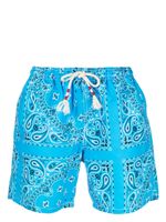 MC2 Saint Barth short de bain à imprimé cachemire - Bleu