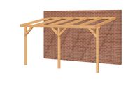 Aanbouwveranda OBLIQUE Schuin dak - 500x350 cm- Schuin dak- - YARD Outdoor