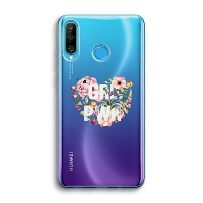 GRL PWR Flower: Huawei P30 Lite Transparant Hoesje