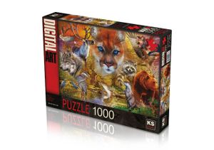 Legpuzzel North American animals 1000 stukjes