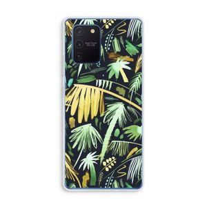 Tropical Palms Dark: Samsung Galaxy Note 10 Lite Transparant Hoesje