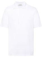 Lanvin polo en piqué à logo brodé - Blanc