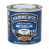 Hammerite Metaallak Hoogglans | Wit | S010 | 250ml - 5094117