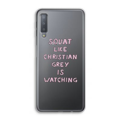 Christian Grey: Samsung Galaxy A7 (2018) Transparant Hoesje