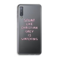Christian Grey: Samsung Galaxy A7 (2018) Transparant Hoesje