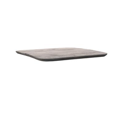 LABEL51 Eetkamertafel I_Tafelblad Sloppy Edge - Zwart - Mangohout - 70 cm Sloppy