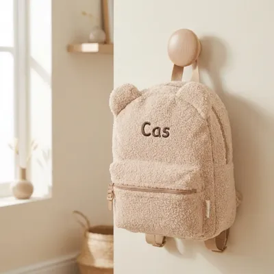 Rugzak Prêt Ridge and Row Teddy Berenoortjes Beige