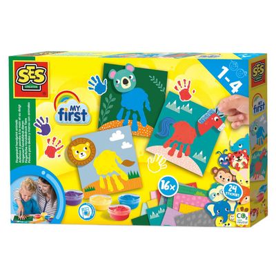 SES my first - vingerverf handafdruk dieren