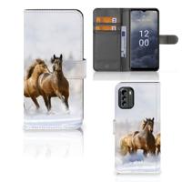 Nokia G60 | Telefoonhoesje | Met pasjeshouder | Paarden