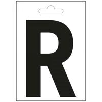 Nautic letter R zwart 100 mm. Nautic letter R zwart 100 mm.