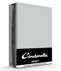 Cinderella Jersey Hoeslaken Light Grey-90 x 210/220 cm