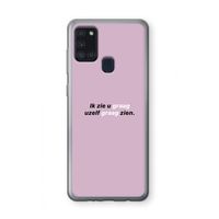 uzelf graag zien: Samsung Galaxy A21s Transparant Hoesje
