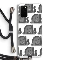 Cats: Samsung Galaxy S20 Plus Transparant Hoesje met koord