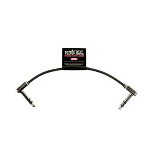 Ernie Ball 6408 patchkabel stereo haaks zwart 15 cm