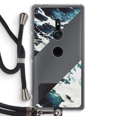 Golven: Sony Xperia XZ2 Transparant Hoesje met koord
