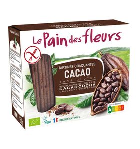 Krokante bio crackers met cacao bio