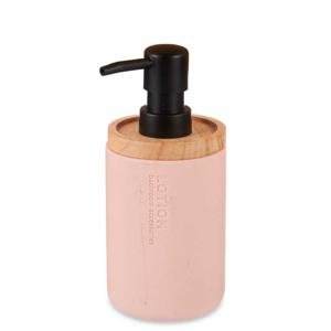 Luxe zeeppompje/dispenser Lotions - mat roze - polyresin - 18 x 8 cm - 300 ml