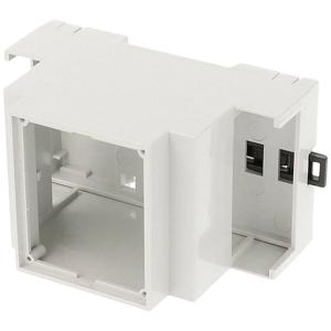 Hammond Electronics 1597DIN3MH53 DIN-rail-behuizing Open 90 x 58 x 53 PPO Lichtgrijs 1 stuk(s)