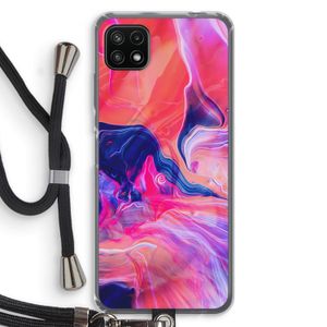 Earth And Ocean: Samsung Galaxy A22 5G Transparant Hoesje met koord