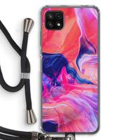 Earth And Ocean: Samsung Galaxy A22 5G Transparant Hoesje met koord