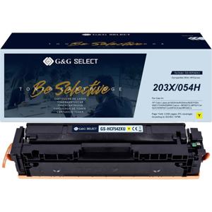 G&G Toner vervangt HP 203X Compatibel Geel CF542X/ Cartridge 054H Yellow GS-HCF542X(U)