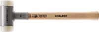 Halder Kunststofhamer | lengte 370 mm hoofd-d. 60 mm | hickory terugslagvrij | hard nylon wit | 1 stuk - 3366.060 3366.060