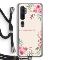 Rozen: Xiaomi Mi Note 10 Pro Transparant Hoesje met koord Rozen: Xiaomi Mi Note 10 Pro Transparant Hoesje met koord