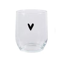 Waterglas Transparant hartje