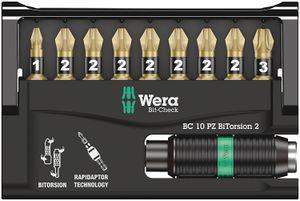 Wera Bit-Check 10 PZ BiTorsion 2, 10 -delig - 1 stuk(s) - 05347153001