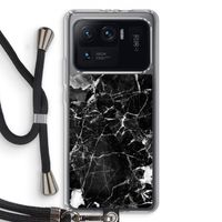 Zwart Marmer 2: Xiaomi Mi 11 Ultra Transparant Hoesje met koord