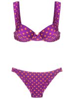 Brigitte bikini à pois - Violet - thumbnail