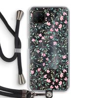 Sierlijke bloemen: Huawei P40 Lite Transparant Hoesje met koord