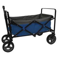 Outdoor Opvouwbare Bolderwagen Blauw/Grijs/Zwart