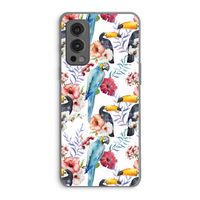 Bloemen tukan: OnePlus Nord 2 5G Transparant Hoesje