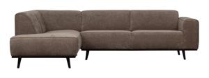 BePureHome Hoekbank Statement Rib - Bruin